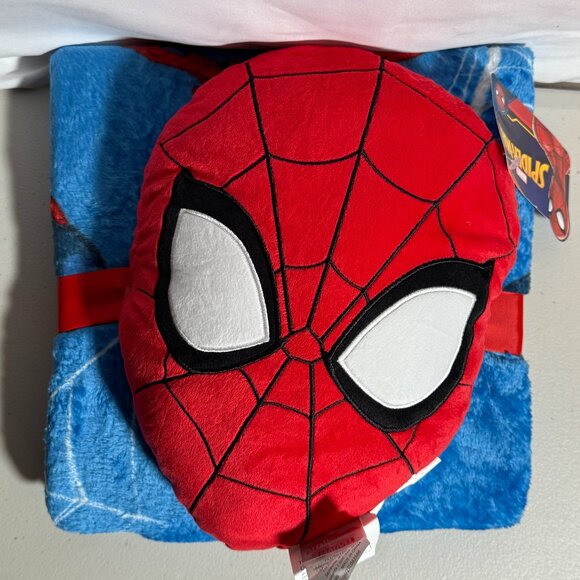 Nogginz Spiderman Pillow & Travel Blanket Set - Picture 1 of 2